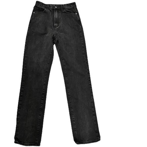 PRETTY LITTLE THING Tall Black Straight Leg Jeans - Picture 2 of 5